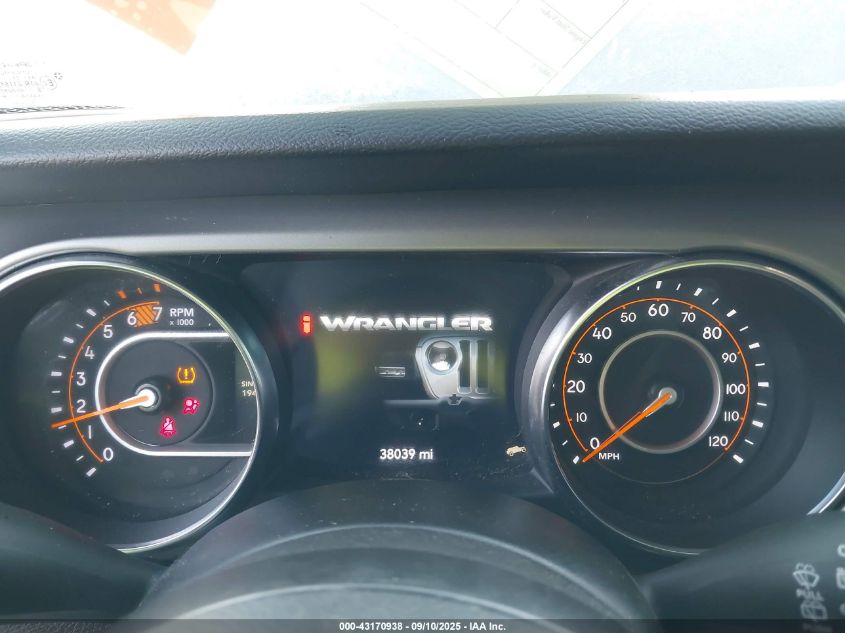 2021 Jeep Wrangler Sport S 4X4 VIN: 1C4GJXAN8MW656688 Lot: 43170938