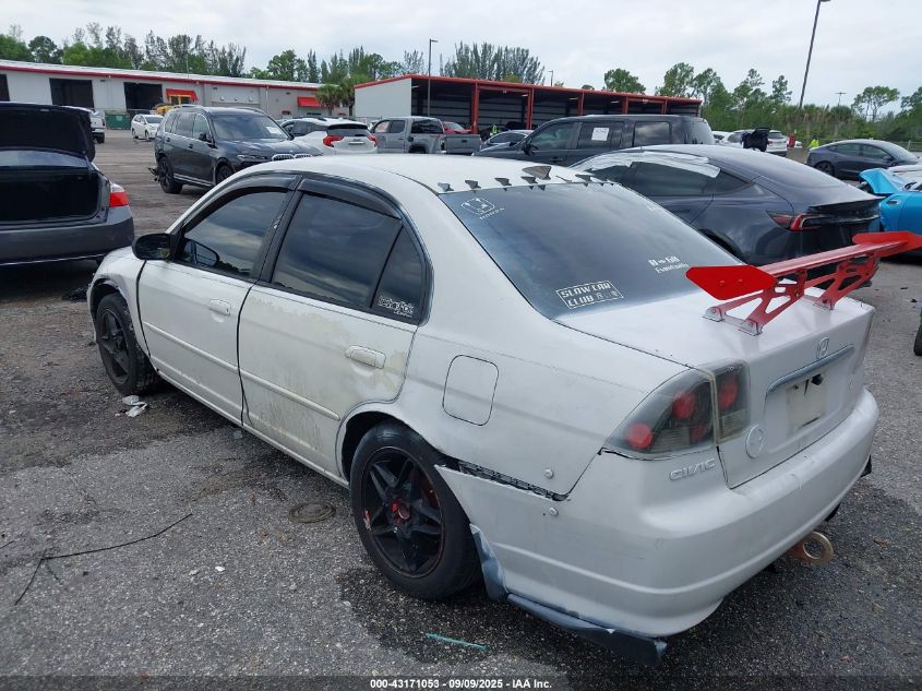 2004 Honda Civic Lx VIN: 2HGES165X4H562970 Lot: 43171053