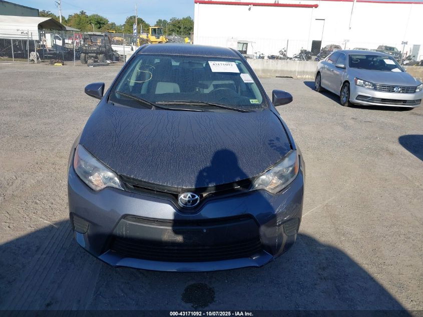 2016 Toyota Corolla L VIN: 2T1BURHE9GC689134 Lot: 43171092