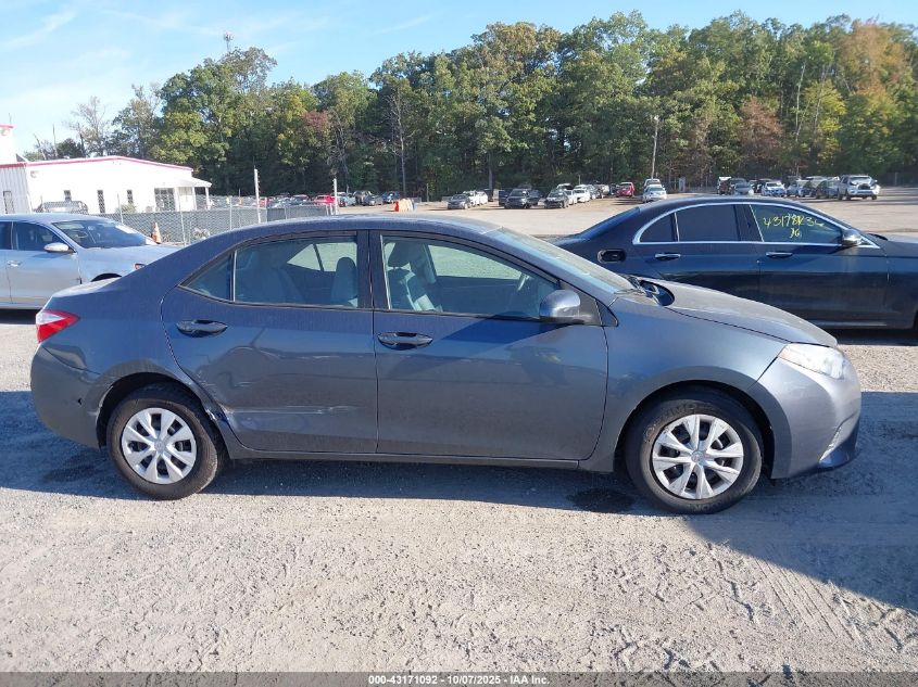 2016 Toyota Corolla L VIN: 2T1BURHE9GC689134 Lot: 43171092