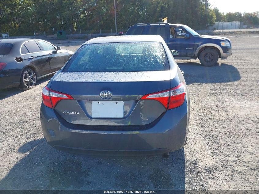 2016 Toyota Corolla L VIN: 2T1BURHE9GC689134 Lot: 43171092