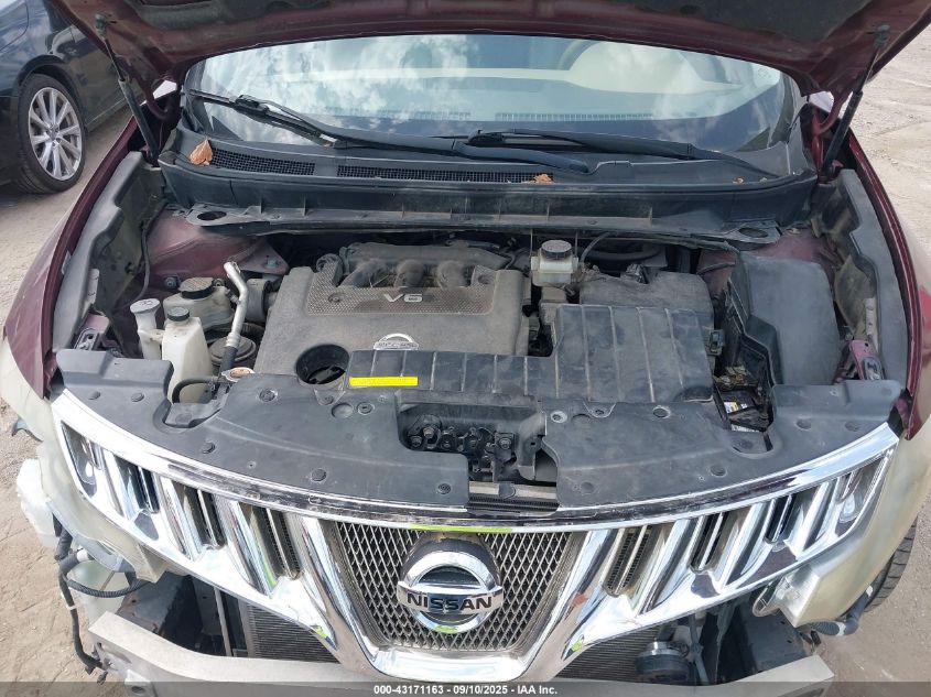 2009 Nissan Murano Sl VIN: JN8AZ18W69W145907 Lot: 43171163