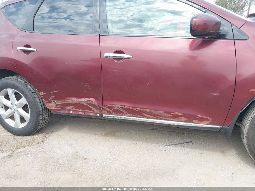 2009 Nissan Murano Sl VIN: JN8AZ18W69W145907 Lot: 43171163