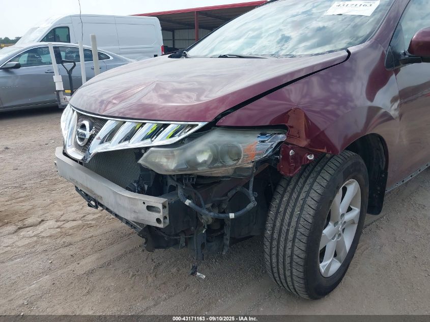 2009 Nissan Murano Sl VIN: JN8AZ18W69W145907 Lot: 43171163