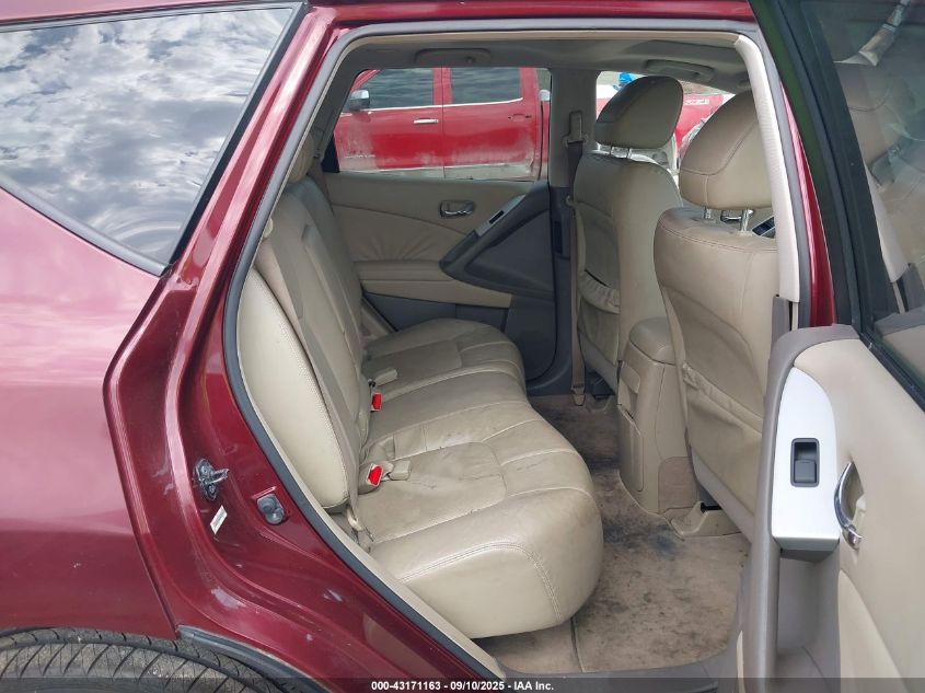 2009 Nissan Murano Sl VIN: JN8AZ18W69W145907 Lot: 43171163