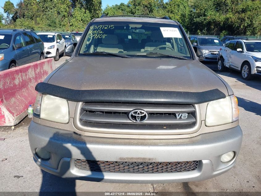 2003 Toyota Sequoia Sr5 V8 VIN: 5TDBT44A53S167112 Lot: 43171215