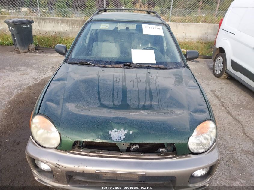 2002 Subaru Impreza Outback Sport VIN: JF1GG68592G831798 Lot: 43171230