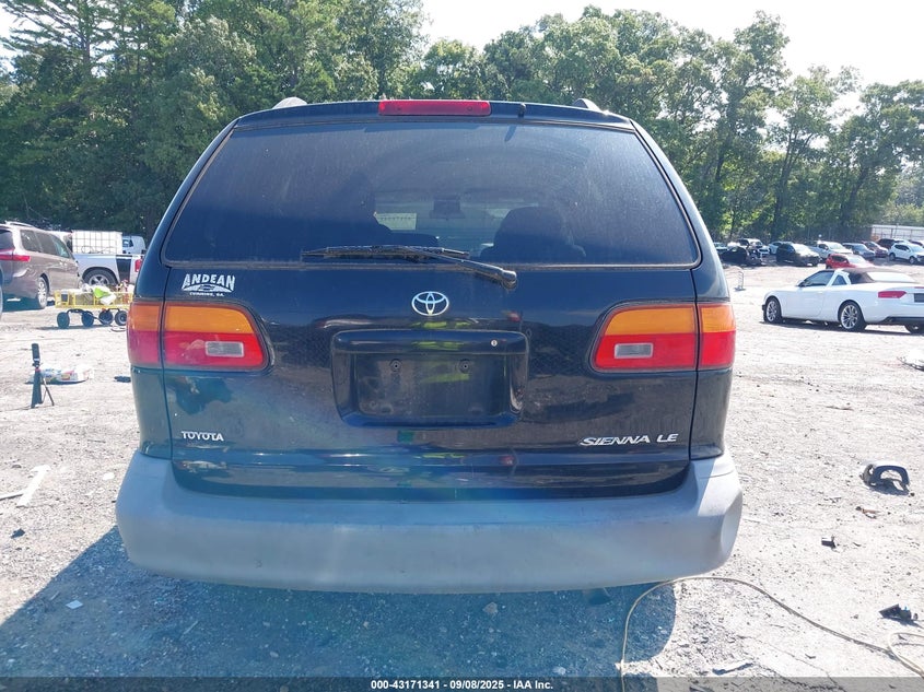 2000 Toyota Sienna Le VIN: 4T3ZF13C6YU244793 Lot: 43171341