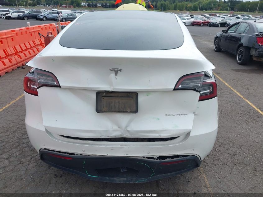2020 Tesla Model Y Long Range Dual Motor All-Wheel Drive VIN: 5YJYGDEE1LF012044 Lot: 43171462
