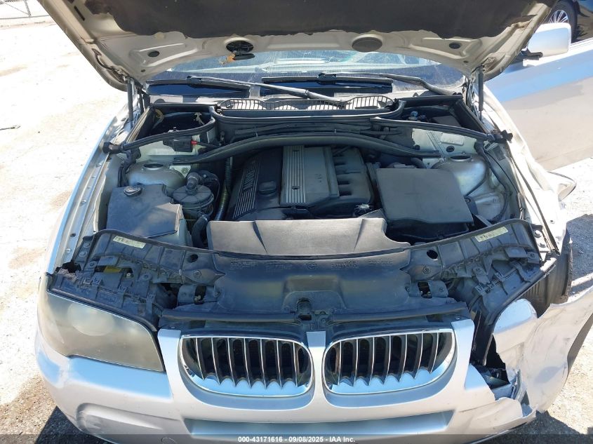 2006 BMW X3 3.0I VIN: WBXPA93466WD27626 Lot: 43171616