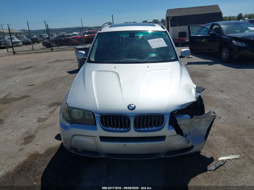 2006 BMW X3 3.0I VIN: WBXPA93466WD27626 Lot: 43171616