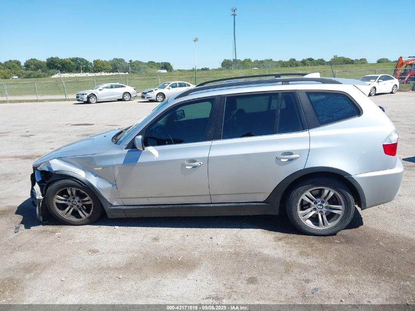 2006 BMW X3 3.0I VIN: WBXPA93466WD27626 Lot: 43171616