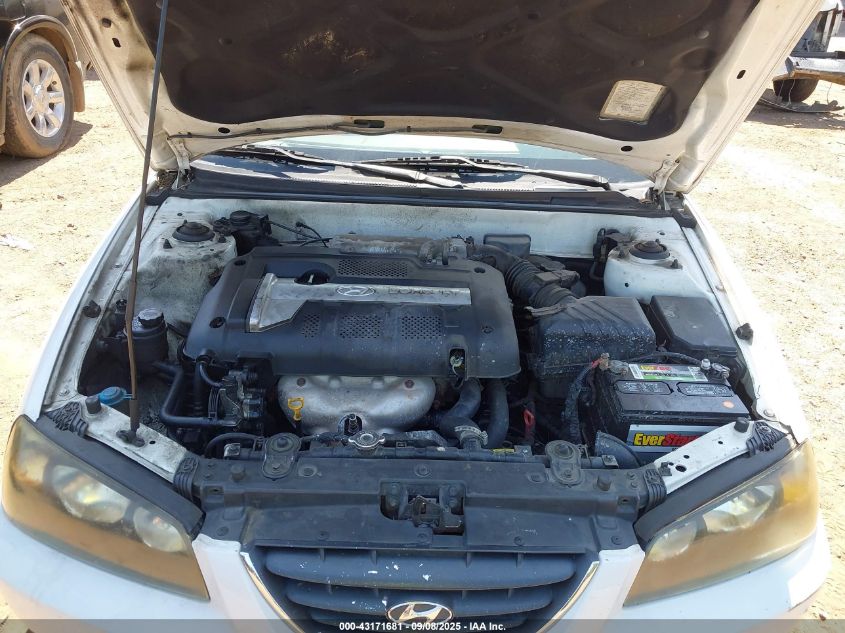 2005 Hyundai Elantra Gls/Gt VIN: KMHDN46D55U149892 Lot: 43171681