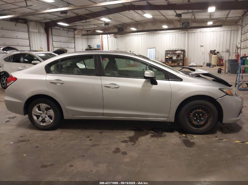 2013 Honda Civic Lx VIN: 19XFB2F5XDE048802 Lot: 43171698