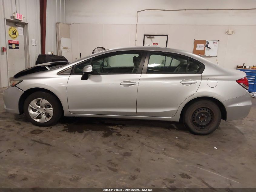 2013 Honda Civic Lx VIN: 19XFB2F5XDE048802 Lot: 43171698