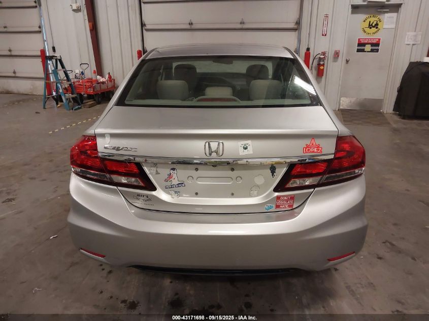 2013 Honda Civic Lx VIN: 19XFB2F5XDE048802 Lot: 43171698