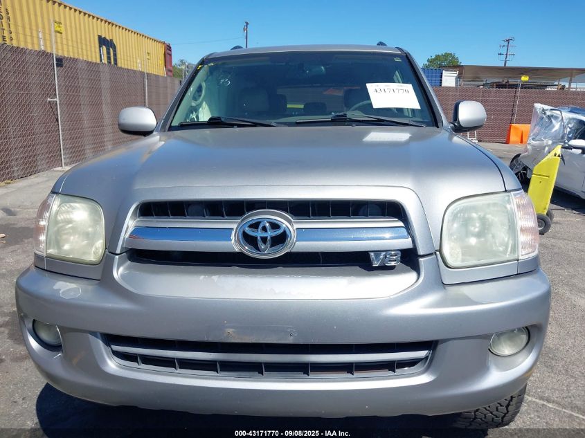 2006 Toyota Sequoia Limited V8 VIN: 5TDZT38A06S277430 Lot: 43171770