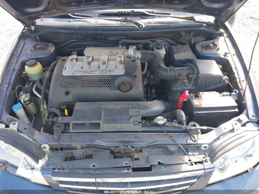 2002 Kia Spectra Ls VIN: KNAFB121225167088 Lot: 43171797