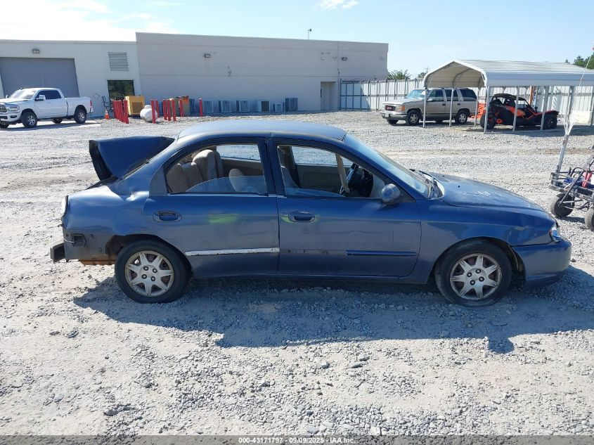 2002 Kia Spectra Ls VIN: KNAFB121225167088 Lot: 43171797