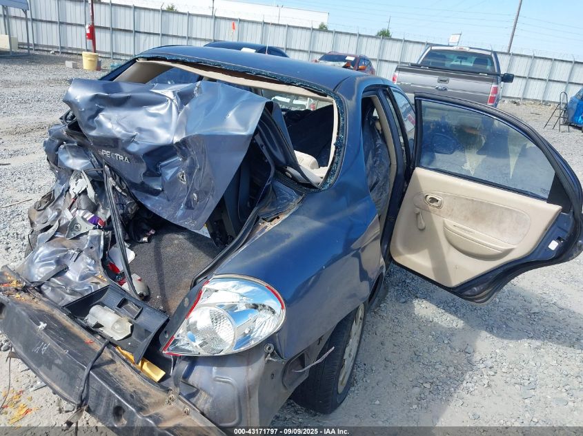 2002 Kia Spectra Ls VIN: KNAFB121225167088 Lot: 43171797