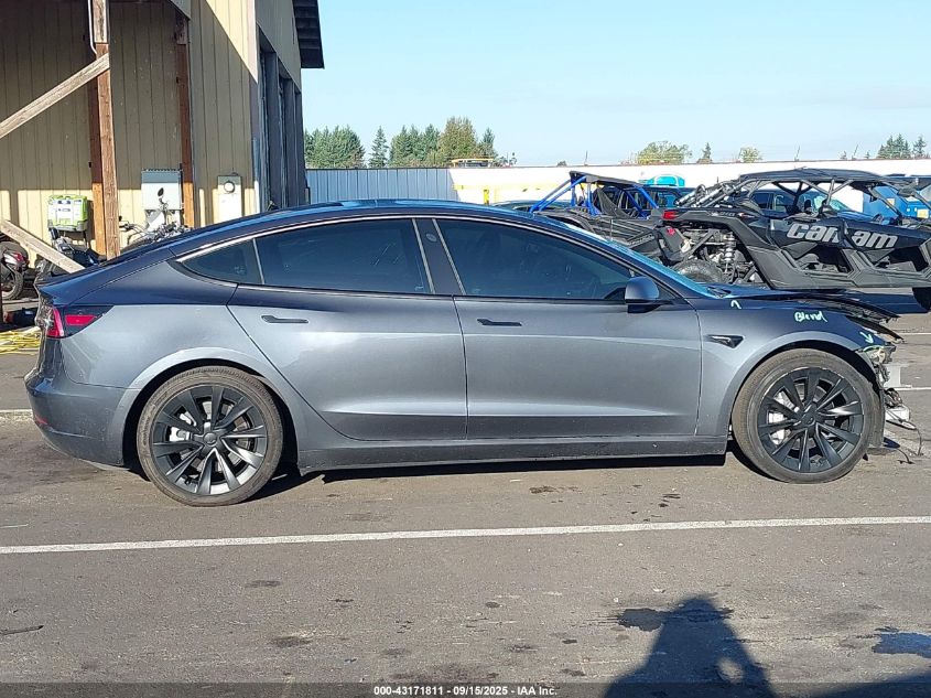 2021 Tesla Model 3 Long Range Dual Motor All-Wheel Drive VIN: 5YJ3E1EB4MF002503 Lot: 43171811