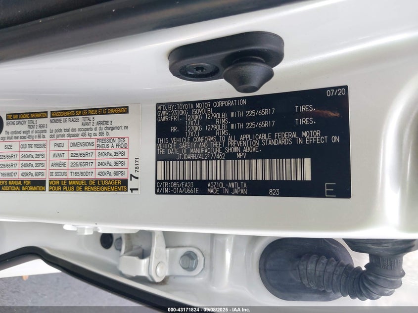 2020 LEXUS NX 300 - JTJDARBZ4L2177462