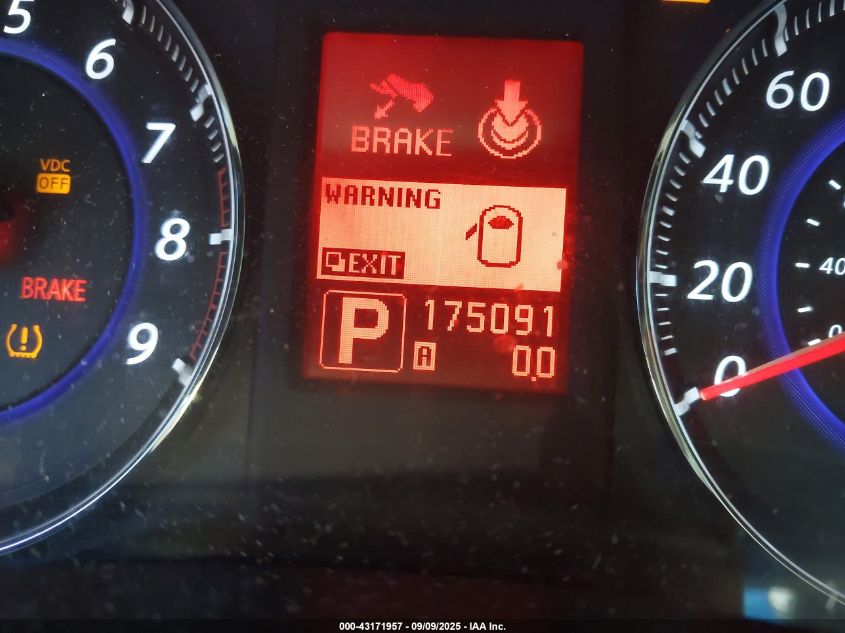 2011 Infiniti Fx35 VIN: JN8AS1MW0BM731823 Lot: 43171957