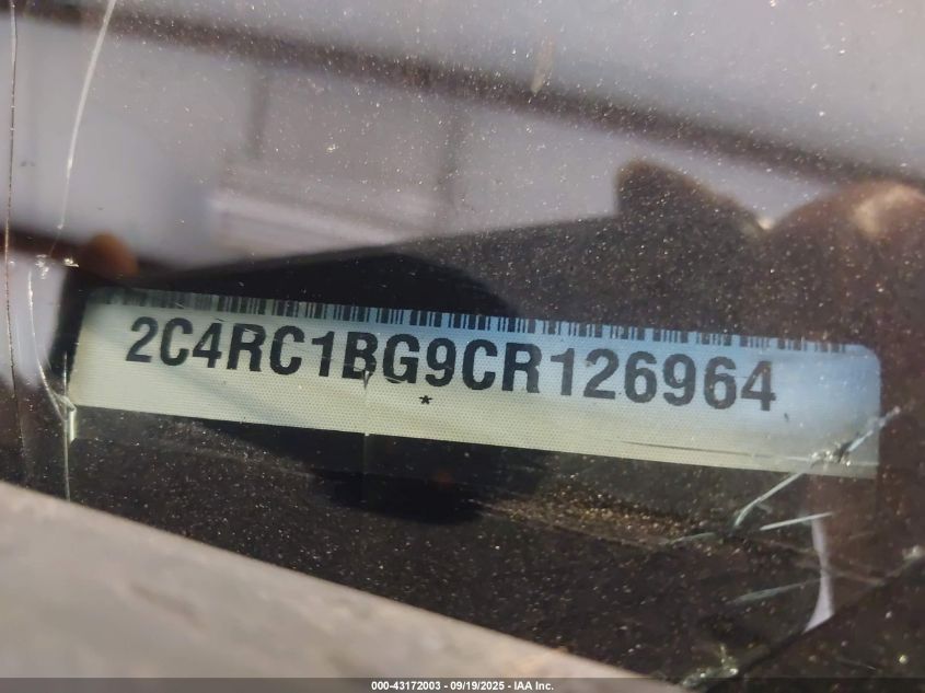 2012 Chrysler Town & Country Touring VIN: 2C4RC1BG9CR126964 Lot: 43172003