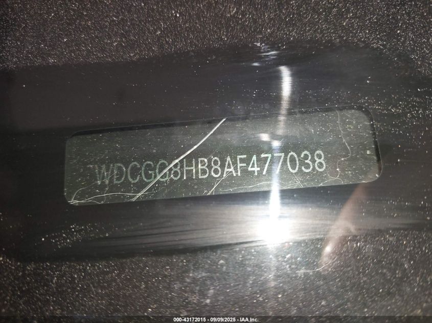 2010 Mercedes-Benz Glk 350 4Matic VIN: WDCGG8HB8AF477038 Lot: 43172015