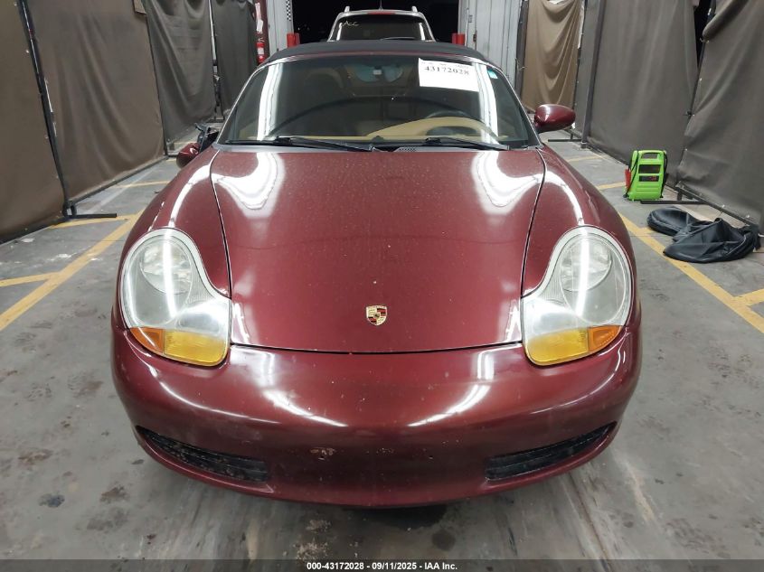 1999 Porsche Boxster VIN: WP0CA2988XU624338 Lot: 43172028