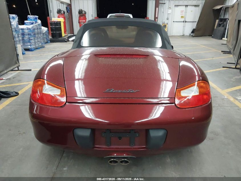 1999 Porsche Boxster VIN: WP0CA2988XU624338 Lot: 43172028