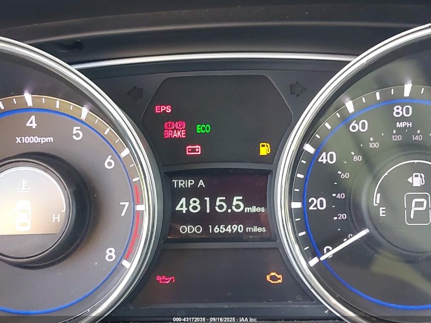 2013 Hyundai Sonata Gls VIN: 5NPEB4AC6DH792325 Lot: 43172035