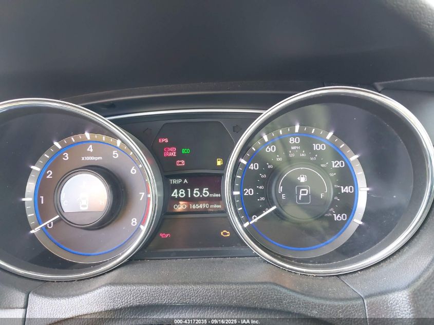 2013 Hyundai Sonata Gls VIN: 5NPEB4AC6DH792325 Lot: 43172035