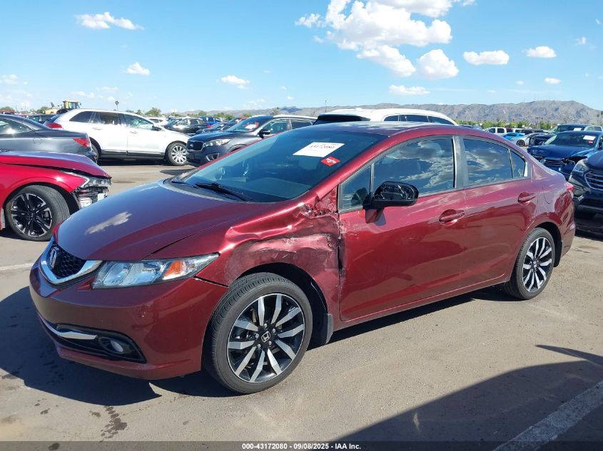 2014 Honda Civic Ex-L VIN: 19XFB2F94EE078933 Lot: 43172080