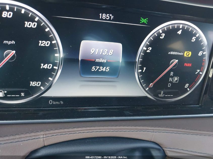 2017 Mercedes-Benz S 550 VIN: WDDUG8CB8HA304262 Lot: 43172360