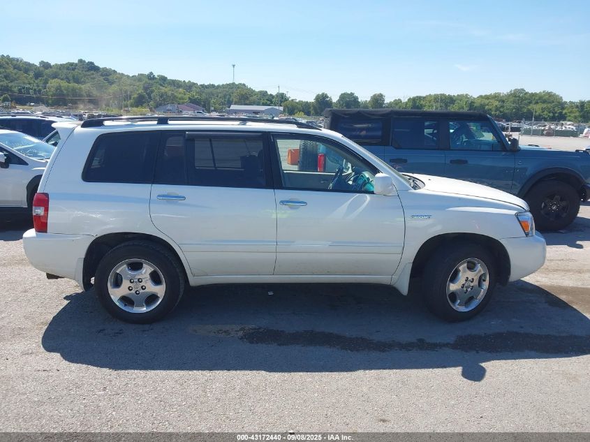 2006 Toyota Highlander Sport V6 VIN: JTEGP21A860115060 Lot: 43172440