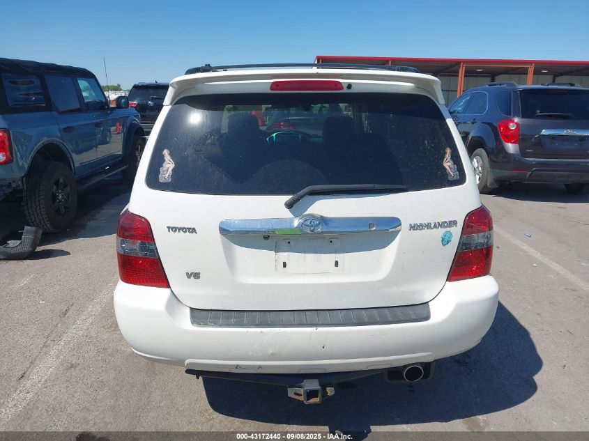 2006 Toyota Highlander Sport V6 VIN: JTEGP21A860115060 Lot: 43172440