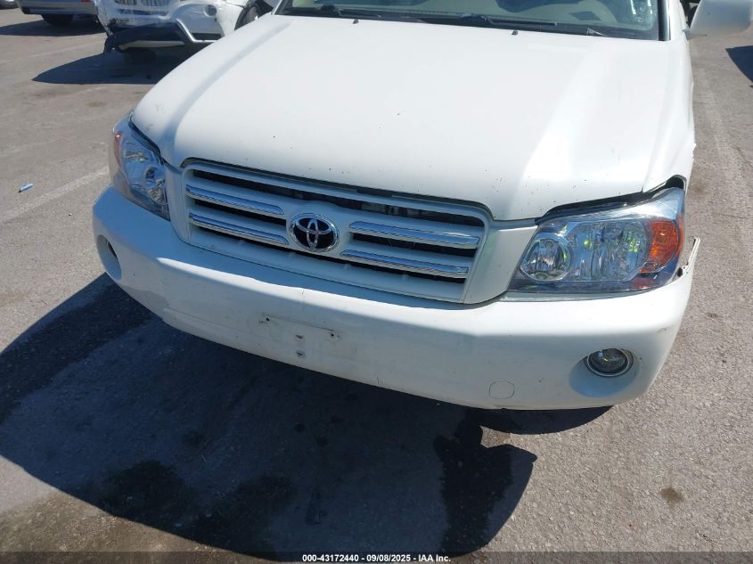 2006 Toyota Highlander Sport V6 VIN: JTEGP21A860115060 Lot: 43172440