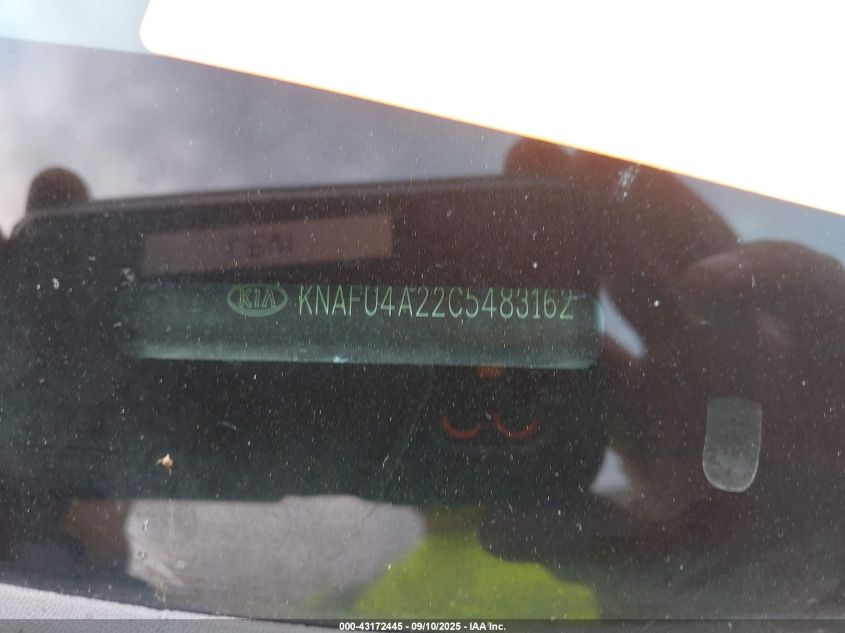 2012 Kia Forte Ex VIN: KNAFU4A22C5483162 Lot: 43172445