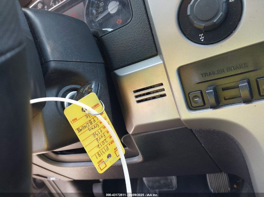 2012 Ford F-150 Lariat VIN: 1FTFW1ETXCFB24098 Lot: 43172511