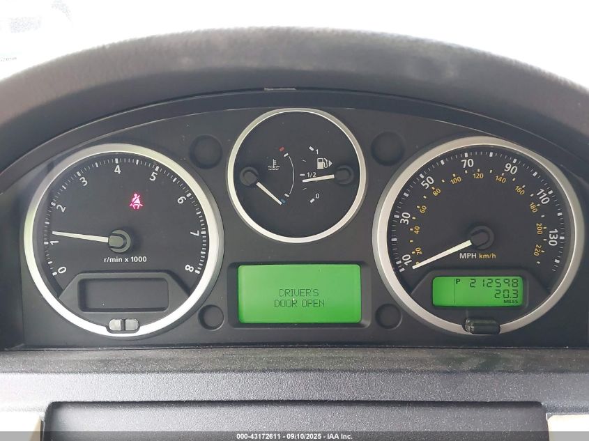 2008 Land Rover Lr3 V8 Hse VIN: SALAG25468A446644 Lot: 43172611