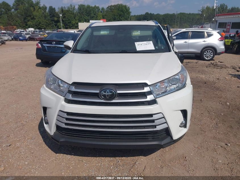 2019 Toyota Highlander Xle VIN: 5TDKZRFH1KS562134 Lot: 43172637