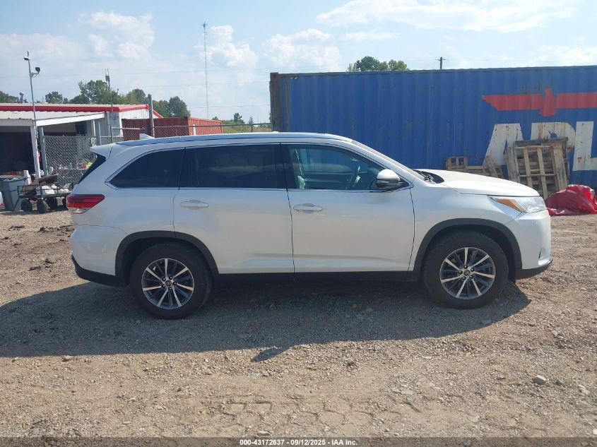 2019 Toyota Highlander Xle VIN: 5TDKZRFH1KS562134 Lot: 43172637