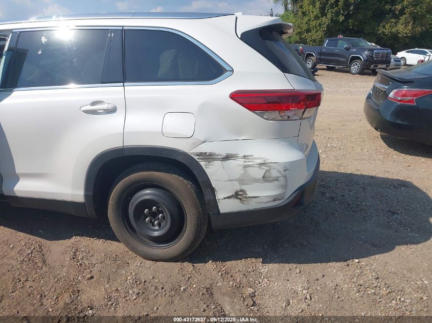 2019 Toyota Highlander Xle VIN: 5TDKZRFH1KS562134 Lot: 43172637