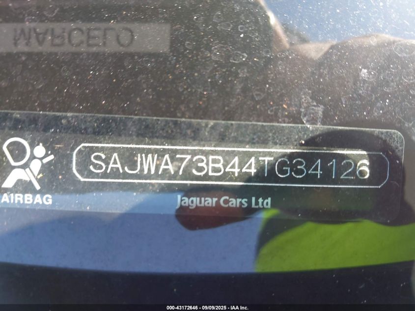 2004 Jaguar Xj Xjr VIN: SAJWA73B44TG34126 Lot: 43172646