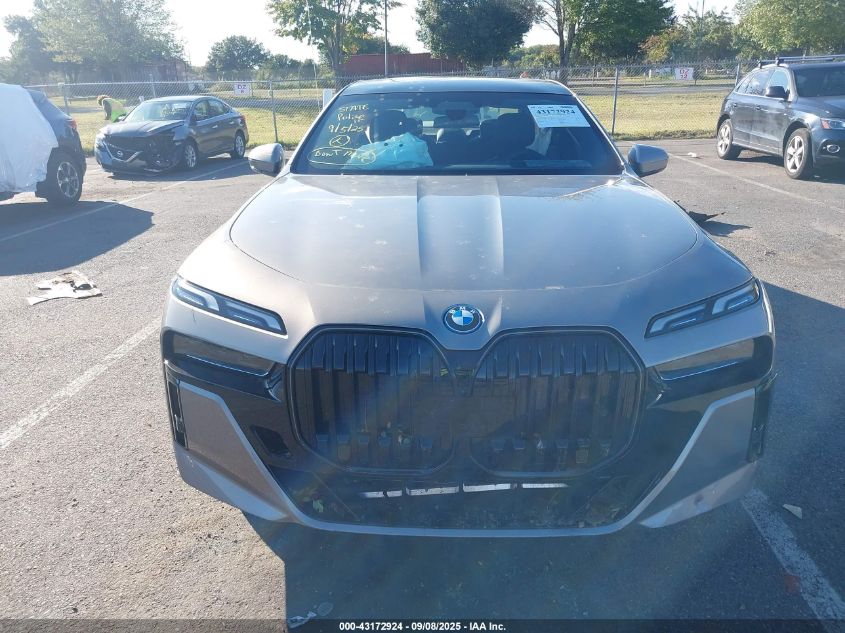 2024 BMW I7 Edrive50 VIN: WBY43EJ02RCR21103 Lot: 43172924