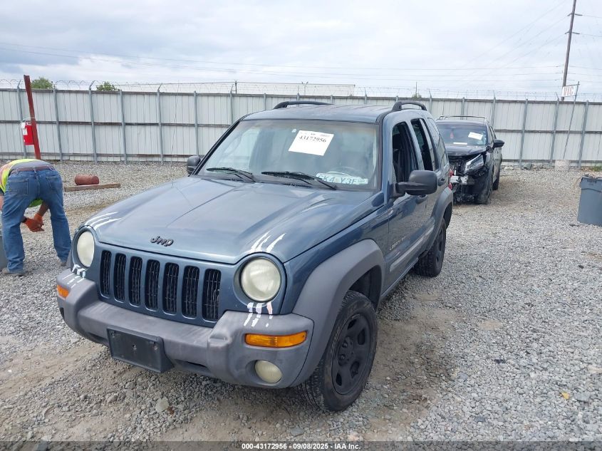 2002 Jeep Liberty Sport VIN: 1J4GL48K42W315980 Lot: 43172956