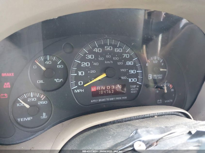 1997 Chevrolet Astro Ls Cmi VIN: 1GNDM19W2VB103944 Lot: 43173031