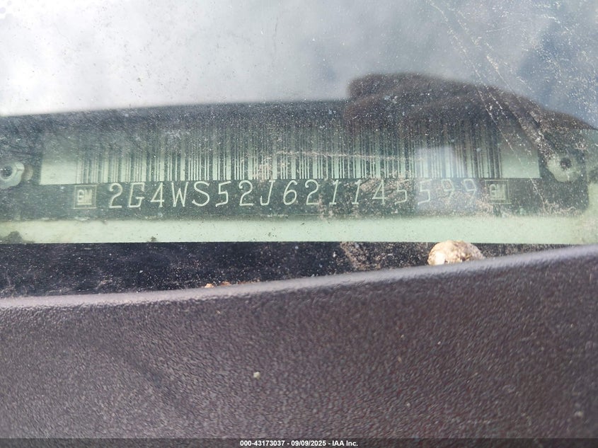 2002 Buick Century Custom VIN: 2G4WS52J621145599 Lot: 43173037