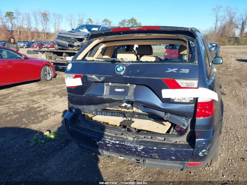 2008 BMW X3 3.0Si VIN: WBXPC93438WJ24221 Lot: 43173147